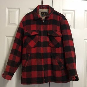 Red and black plaid jacket!